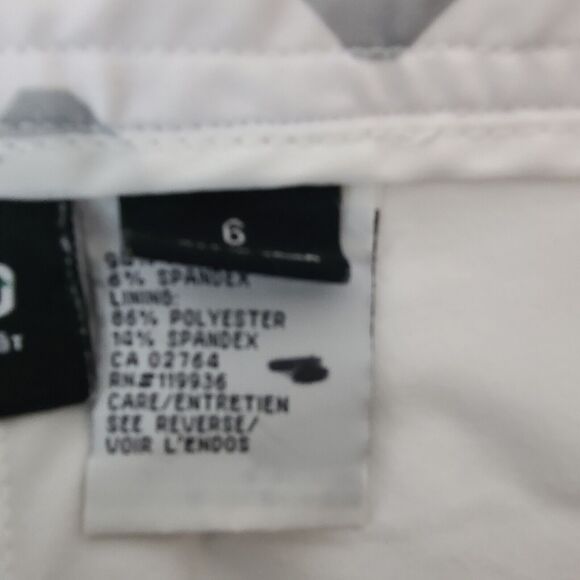 NVO by Lanctot Women's Skirt Size 6 White Grey Geometric Golf Tennis Side Zipper - Picture 11 of 11